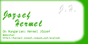 jozsef hermel business card